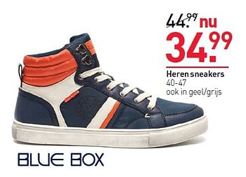 Aanbiedingen Heren sneakers - Blue-Box - Geldig van 21/03/2016 tot 03/04/2016 bij Scapino