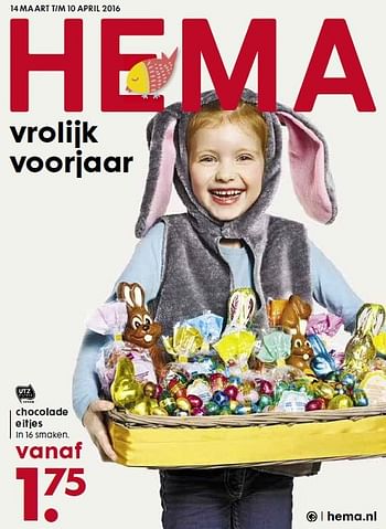 Aanbiedingen Chocolade eitjes in 16 smaken - Huismerk - Hema - Geldig van 13/03/2016 tot 10/04/2016 bij Hema