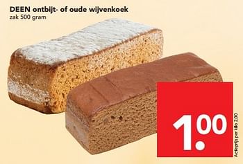 Aanbiedingen Deen ontbijt of oude wijvenkoek - Huismerk deen supermarkt - Geldig van 27/03/2016 tot 02/04/2016 bij Deen Supermarkten