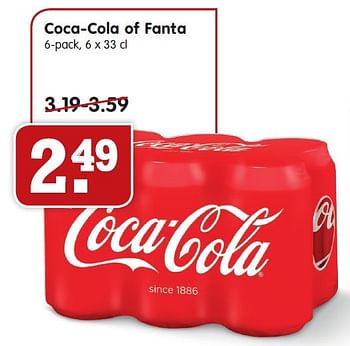 Aanbiedingen Coca-cola of fanta - Coca Cola - Geldig van 27/03/2016 tot 02/04/2016 bij Em-té