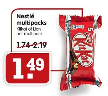 Aanbiedingen Nestlé multipacks - Nestlé - Geldig van 27/03/2016 tot 02/04/2016 bij Em-té