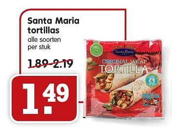 Aanbiedingen Santa maria tortillas - Santa Maria - Geldig van 27/03/2016 tot 02/04/2016 bij Em-té