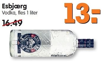 Aanbiedingen Esbjærg vodka - Esbjaerg - Geldig van 27/03/2016 tot 02/04/2016 bij Em-té