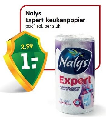 Aanbiedingen Nalys expert keukenpapier - Nalys - Geldig van 27/03/2016 tot 02/04/2016 bij Em-té
