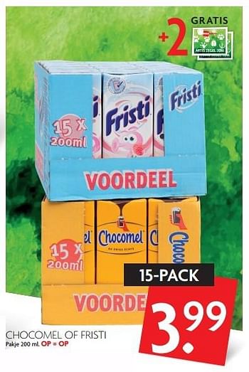 Aanbiedingen Chocomel of fristi - Chocomel - Geldig van 27/03/2016 tot 02/04/2016 bij Deka Markt