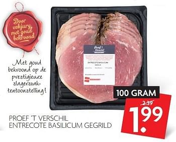 Aanbiedingen Proef `t verschil entrecote basilicum gegrild - Huismerk - Deka Markt - Geldig van 27/03/2016 tot 02/04/2016 bij Deka Markt