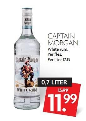Aanbiedingen Captain morgan white rum - Captain Morgan - Geldig van 27/03/2016 tot 02/04/2016 bij Deka Markt