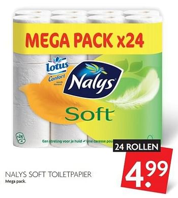 Aanbiedingen Nalys soft toiletpapier - Nalys - Geldig van 27/03/2016 tot 02/04/2016 bij Deka Markt