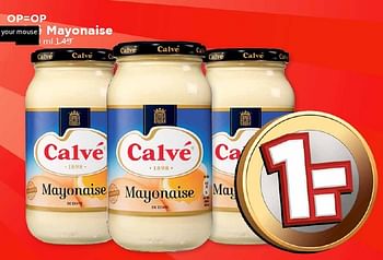 Aanbiedingen Calvé mayonaise - Calve - Geldig van 27/03/2016 tot 02/04/2016 bij Vomar