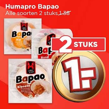 Aanbiedingen Humapro bapao - Humapro - Geldig van 27/03/2016 tot 02/04/2016 bij Vomar