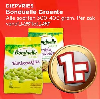 Aanbiedingen Bonduelle groente - Bonduelle - Geldig van 27/03/2016 tot 02/04/2016 bij Vomar