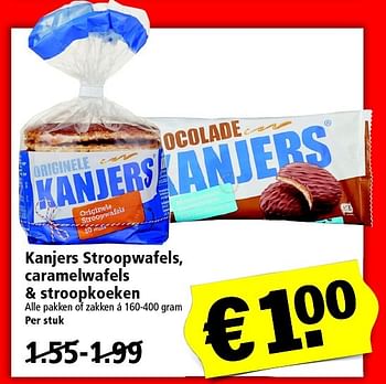 Aanbiedingen Kanjers stroopwafels, caramelwafels + stroopkoeken - Kanjers - Geldig van 27/03/2016 tot 02/04/2016 bij Plus