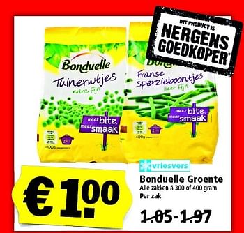 Aanbiedingen Bonduelle groente - Bonduelle - Geldig van 27/03/2016 tot 02/04/2016 bij Plus