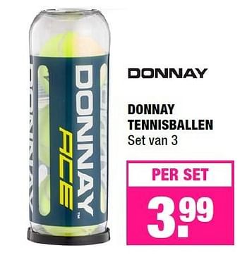 Aanbiedingen Donnay tennisballen - Donnay - Geldig van 28/03/2016 tot 10/04/2016 bij Big Bazar
