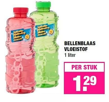 Aanbiedingen Bellenblaas vloeistof - Huismerk - Big Bazar - Geldig van 28/03/2016 tot 10/04/2016 bij Big Bazar