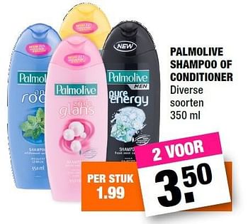Aanbiedingen Palmolive shampoo of conditioner - Palmolive - Geldig van 28/03/2016 tot 10/04/2016 bij Big Bazar
