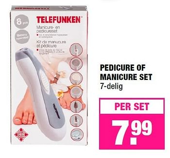 Aanbiedingen Telefunken pedicure of manicure set - Telefunken - Geldig van 28/03/2016 tot 10/04/2016 bij Big Bazar