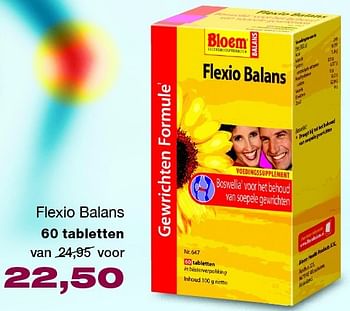 Aanbiedingen Flexio balans - Bloem - Geldig van 19/02/2016 tot 24/04/2016 bij De Rode Pilaren