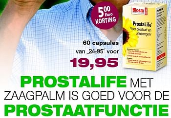 Aanbiedingen Prostalife met zaagpalm is goed voor de prostaatfunctie - Bloem - Geldig van 19/02/2016 tot 24/04/2016 bij De Rode Pilaren
