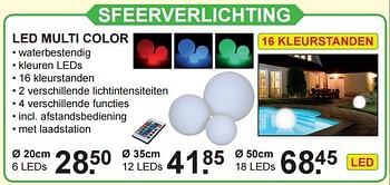 Aanbiedingen Sfeerverlichting led multi color - Huismerk - Van Cranenbroek - Geldig van 10/04/2016 tot 01/05/2016 bij Van Cranenbroek