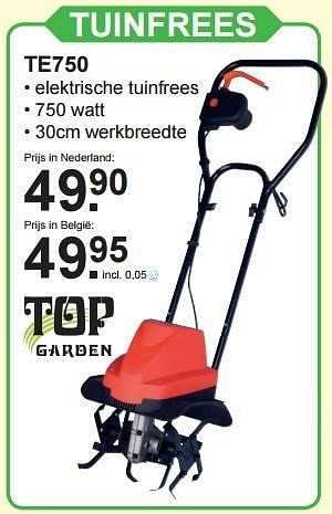 Aanbiedingen Top garten tuinfrees te750 - Top Garden - Geldig van 10/04/2016 tot 01/05/2016 bij Van Cranenbroek