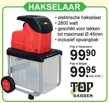 Aanbiedingen Top garden hakselaar - Top Garden - Geldig van 10/04/2016 tot 01/05/2016 bij Van Cranenbroek