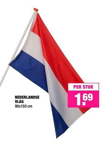 Aanbiedingen Nederlandse vlag - Huismerk - Big Bazar - Geldig van 11/04/2016 tot 24/04/2016 bij Big Bazar