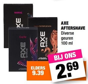 Aanbiedingen Axe aftershave - Axe - Geldig van 11/04/2016 tot 24/04/2016 bij Big Bazar
