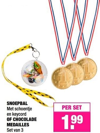 Aanbiedingen Snoepbal of chocolade medailles - Huismerk - Big Bazar - Geldig van 11/04/2016 tot 24/04/2016 bij Big Bazar