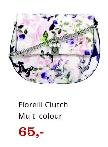 Aanbiedingen Fiorelli clutch multi colour - Fiorelli - Geldig van 09/04/2016 tot 24/04/2016 bij Bol