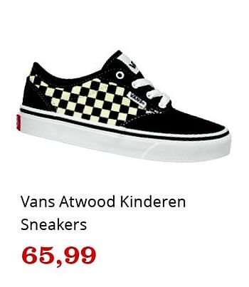 Aanbiedingen Vans atwood kinderen sneakers - Vans - Geldig van 09/04/2016 tot 24/04/2016 bij Bol