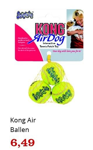 Aanbiedingen Kong air ballen - Kong - Geldig van 09/04/2016 tot 24/04/2016 bij Bol