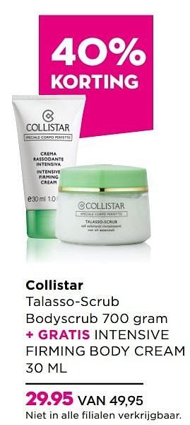 Aanbiedingen Collistar talasso-scrub bodyscrub - Collistar - Geldig van 28/03/2016 tot 17/04/2016 bij Ici Paris XL