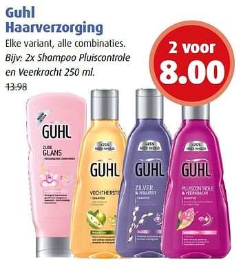 Aanbiedingen Guhl haarverzorging - Guhl - Geldig van 04/04/2016 tot 17/04/2016 bij Uw eigen drogist