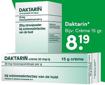 Aanbiedingen Crème - Daktarin - Geldig van 04/04/2016 tot 17/04/2016 bij da