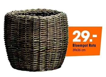 Aanbiedingen Bloempot rota - Huismerk - Kwantum - Geldig van 04/04/2016 tot 17/04/2016 bij Kwantum