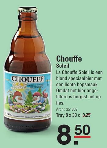 Aanbiedingen Chouffe soleil - Chouffe - Geldig van 30/03/2016 tot 18/04/2016 bij Sligro