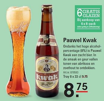 Aanbiedingen Pauwel kwak - Pauwel Kwak - Geldig van 30/03/2016 tot 18/04/2016 bij Sligro