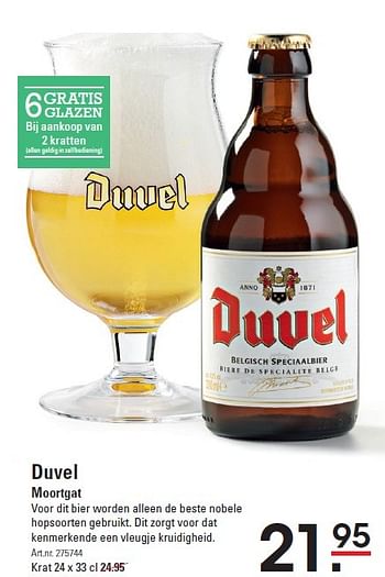 Aanbiedingen Duvel moortgat - Duvel - Geldig van 30/03/2016 tot 18/04/2016 bij Sligro