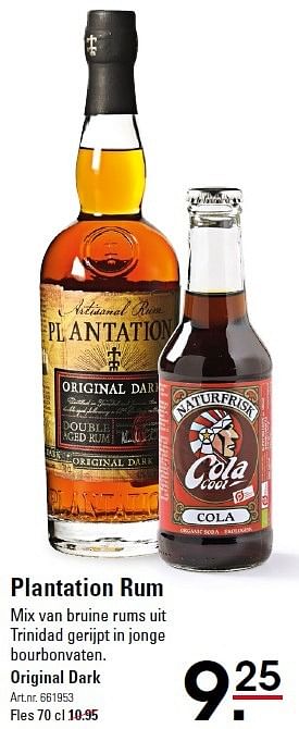 Aanbiedingen Plantation rum - Plantation - Geldig van 30/03/2016 tot 18/04/2016 bij Sligro