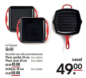 Aanbiedingen Le creuset grill - Le creuset - Geldig van 30/03/2016 tot 18/04/2016 bij Sligro