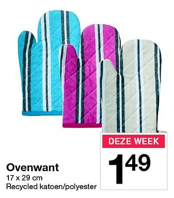 Aanbiedingen Ovenwant - Huismerk - Zeeman  - Geldig van 15/04/2016 tot 22/04/2016 bij Zeeman