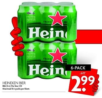 Aanbiedingen Heineken bier - Heineken - Geldig van 17/04/2016 tot 23/04/2016 bij Deka Markt