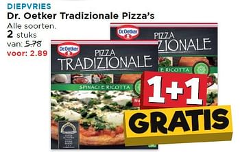 Aanbiedingen Dr. oetker tradizionale pizza`s - Dr. Oetker - Geldig van 17/04/2016 tot 23/04/2016 bij Vomar