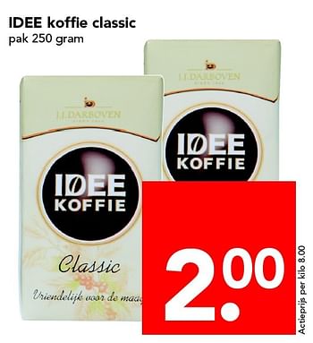 Aanbiedingen Idee koffie classic - IDEE koffie - Geldig van 17/04/2016 tot 23/04/2016 bij Deen Supermarkten