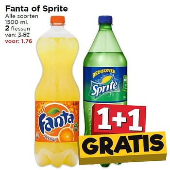 Aanbiedingen Fanta of sprite - Fanta - Geldig van 17/04/2016 tot 23/04/2016 bij Vomar