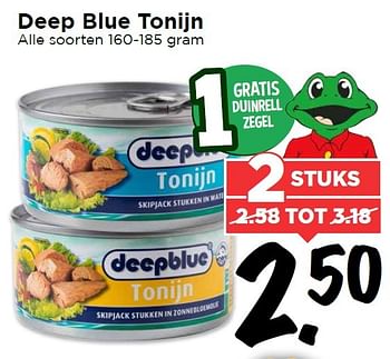 Aanbiedingen Deep blue tonijn - Deepblue - Geldig van 17/04/2016 tot 23/04/2016 bij Vomar