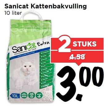 Aanbiedingen Sanicat kattenbakvulling - Sanicat - Geldig van 17/04/2016 tot 23/04/2016 bij Vomar