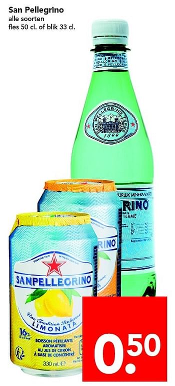 Aanbiedingen San pellegrino - San Pellegrino - Geldig van 17/04/2016 tot 23/04/2016 bij Deen Supermarkten