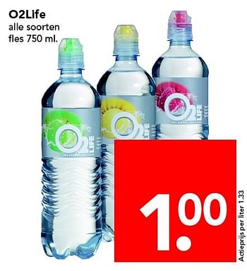 Aanbiedingen O2life - O2Life - Geldig van 17/04/2016 tot 23/04/2016 bij Deen Supermarkten